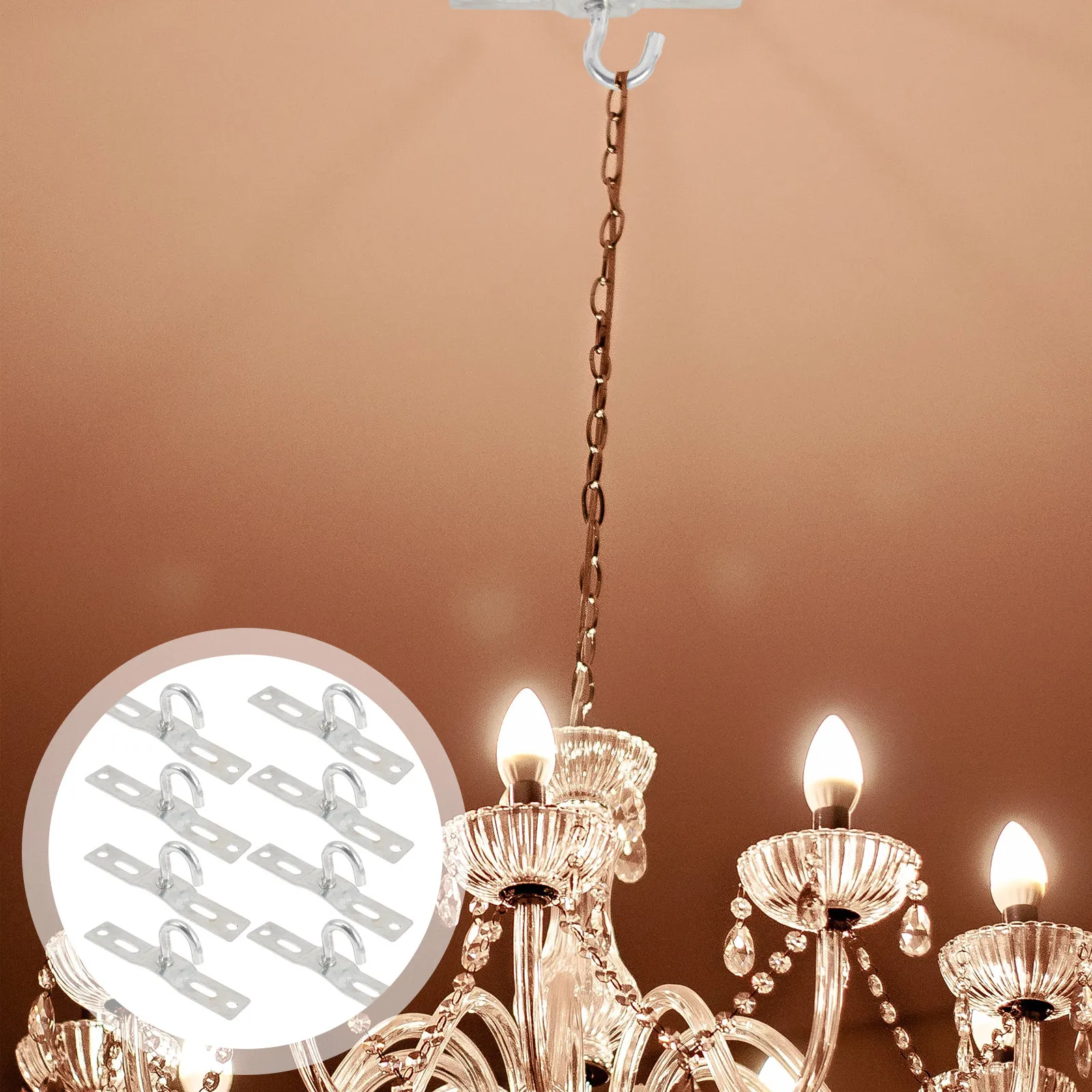 10Pcs Hanging Light Fixture Mounting Bracket Hook Ceiling Rose Board Holder Support Lamp Fitting for Chandeliers Ceiling Lights
10Pcs Hanging Light Fixture Mounting Bracket Hook Ceiling Rose Board Holder Support Lamp Fitting for Chandeliers Ceiling Lights
