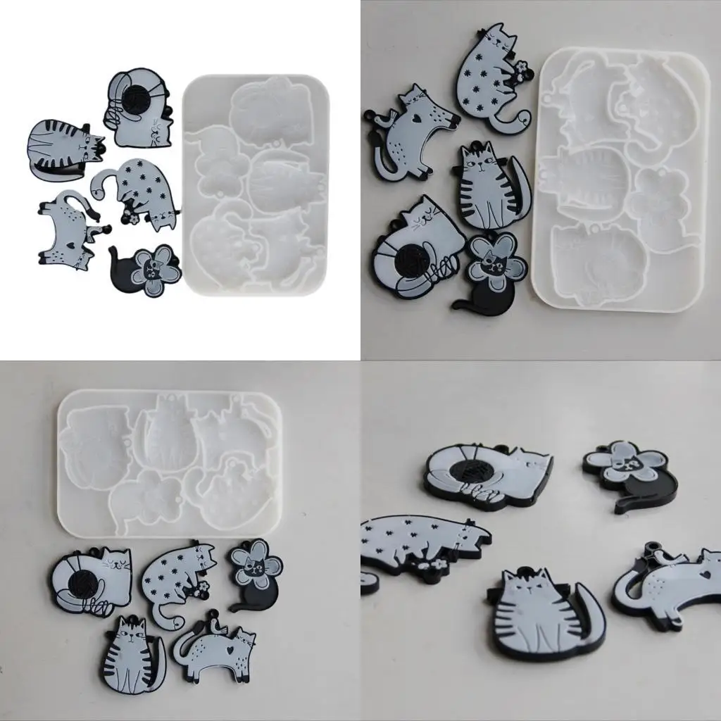 Силиконовые формы для подвески в виде сережек из смолы, форма кошки, товары для рукоделия из смолы, ювелирные изделия, формы для
Силиконовые формы для подвески в виде сережек из смолы, форма кошки, товары для рукоделия из смолы, ювелирные изделия, формы для