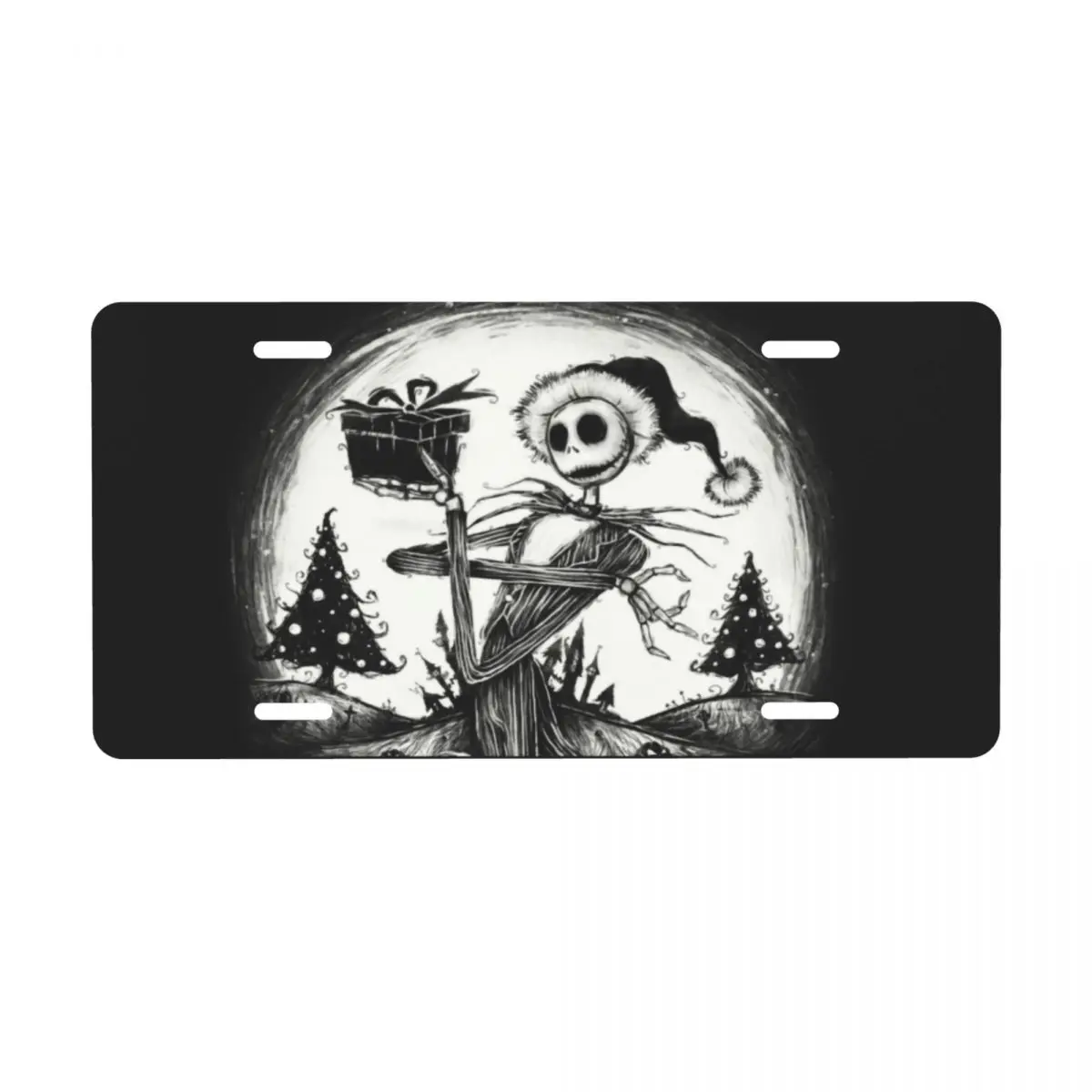 Customized Jack Skellington License Plate Cover Aluminum Metal Funny Decorative Car Front License Plate Vanity Tag 12x6 Inch
Customized Jack Skellington License Plate Cover Aluminum Metal Funny Decorative Car Front License Plate Vanity Tag 12x6 Inch