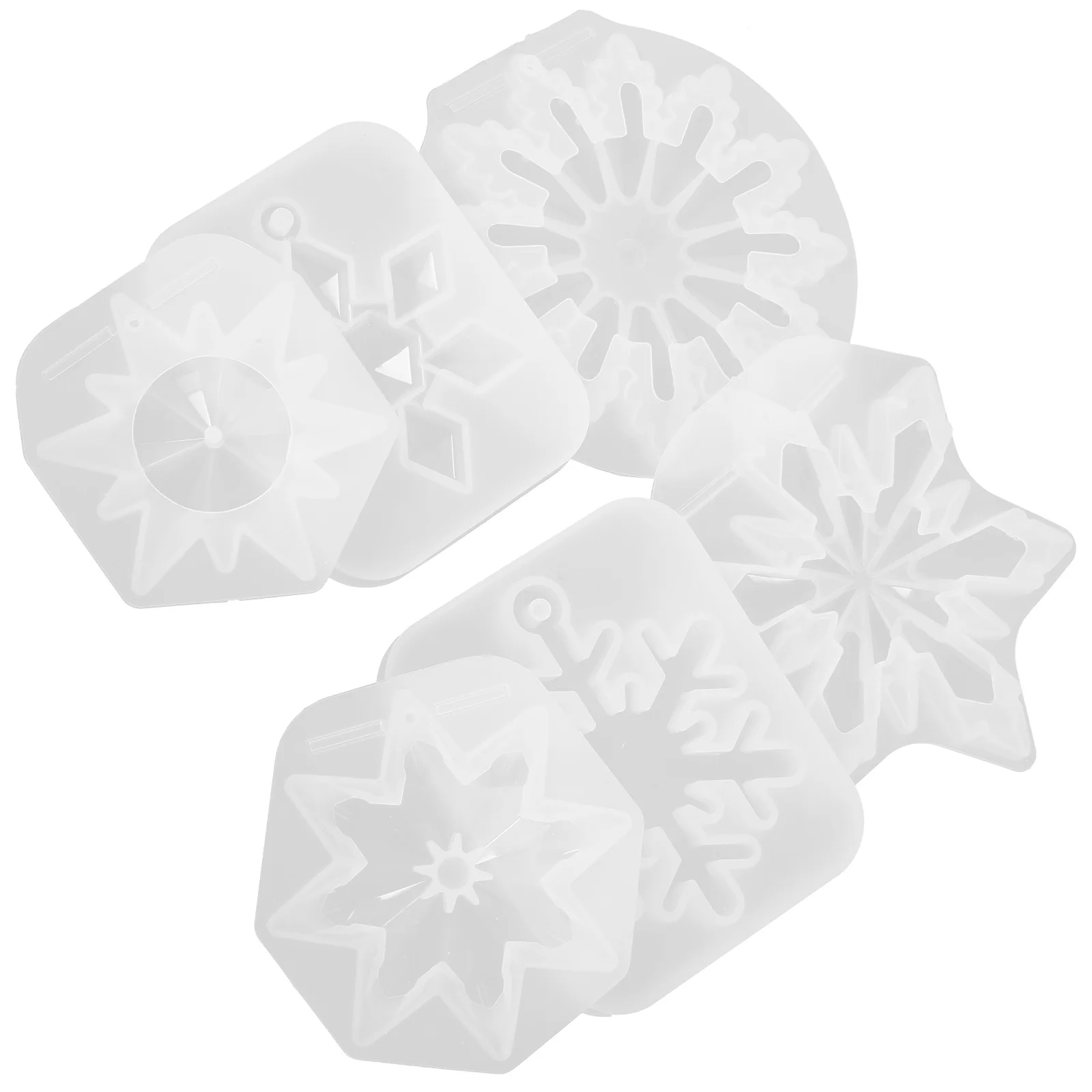 6 Pcs Snowflake Molds Christmas Tree Silicone Epoxy Resin Crafts Stickers DIY Pendant Making Non Stick Flexible Decor
6 Pcs Snowflake Molds Christmas Tree Silicone Epoxy Resin Crafts Stickers DIY Pendant Making Non Stick Flexible Decor