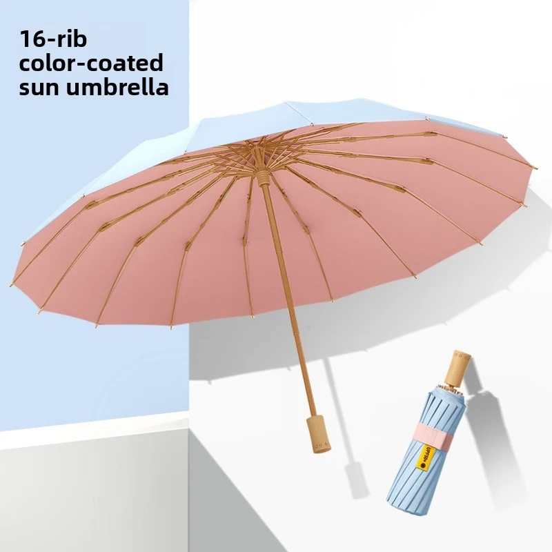 Spot Goods16Bone-colored glue 70% off umbrella, sun protection, sunshade, foldable sun umbrella for women
Spot Goods16Bone-colored glue 70% off umbrella, sun protection, sunshade, foldable sun umbrella for women