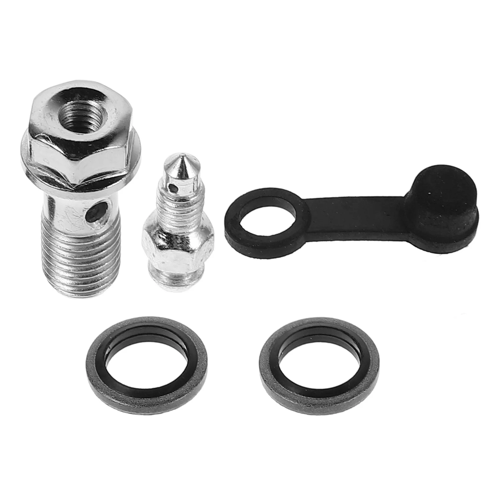 Banjo Bolt Brake Caliper Bleeder Screw Easy Install Motorcycle Brake System Bleeder Valve Cap Replacement Banjo Bolt with Cap
Banjo Bolt Brake Caliper Bleeder Screw Easy Install Motorcycle Brake System Bleeder Valve Cap Replacement Banjo Bolt with Cap