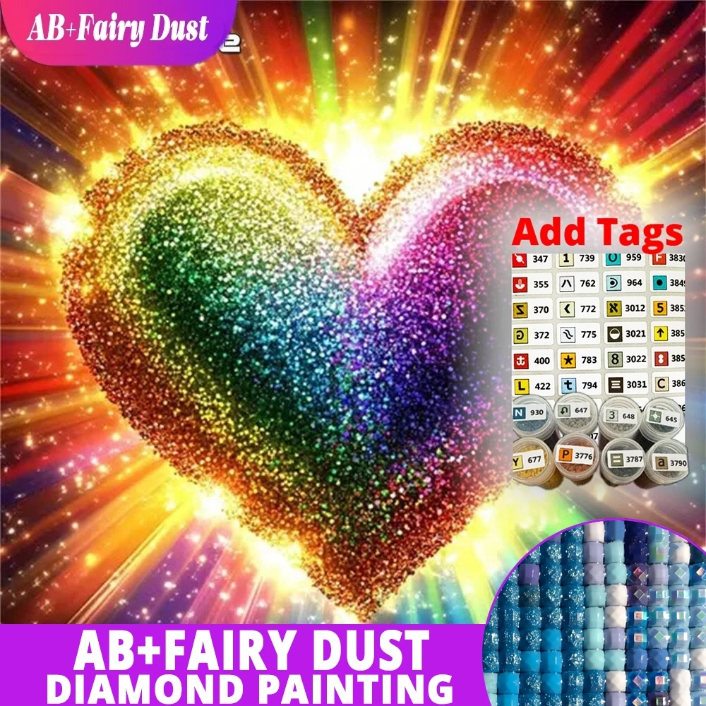 AB Фея Пыль Алмазная Вышивка Сердце Любовь Красочная Картина Пейзаж Картина Стразы Мозаика DIY Подарок Ручной Работы
AB Фея Пыль Алмазная Вышивка Сердце Любовь Красочная Картина Пейзаж Картина Стразы Мозаика DIY Подарок Ручной Работы