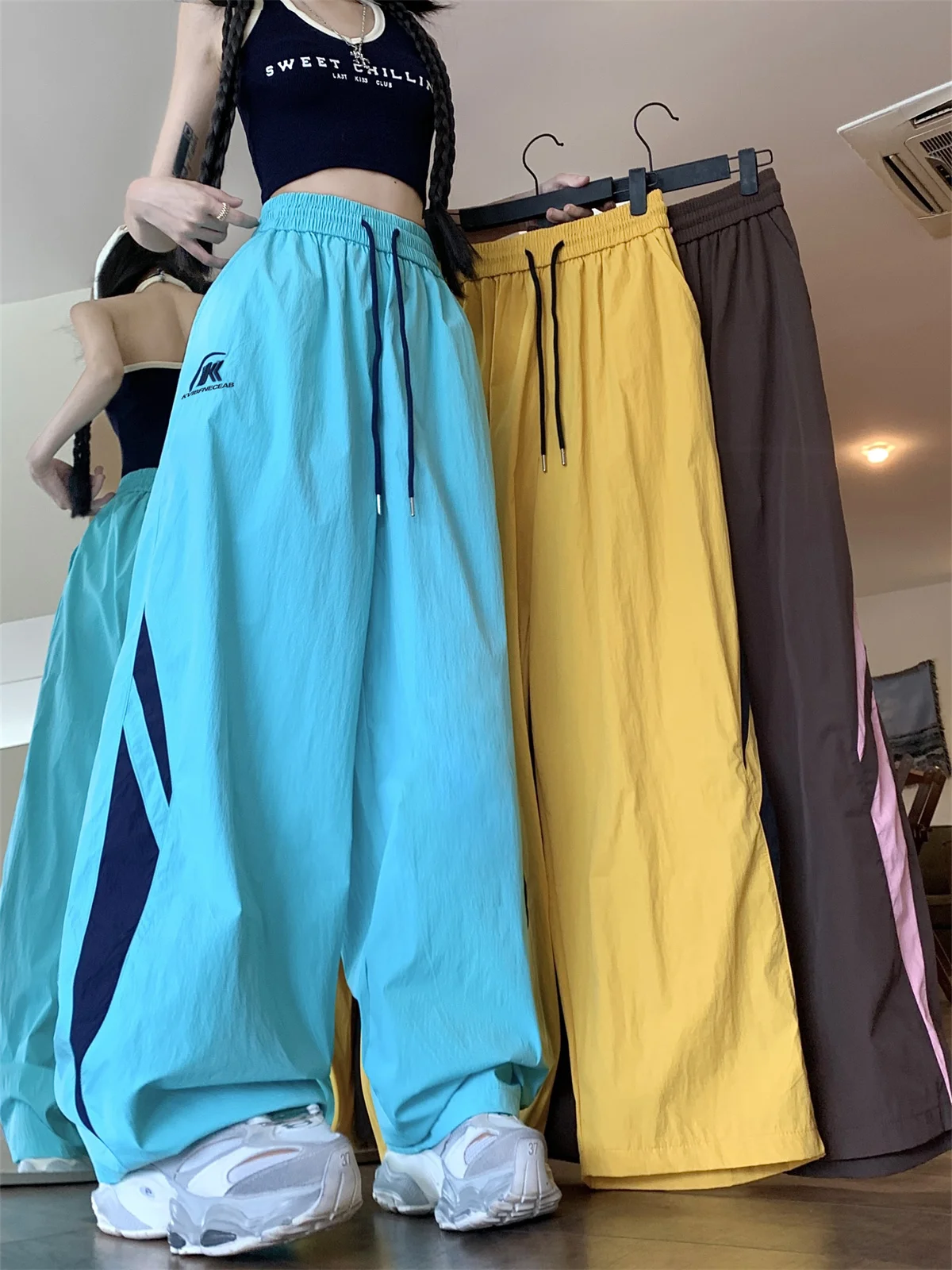 Dopne Qui Dry Cargo Pants Loose Casual Men's Women's Summer Faionable Spor Wide Leg Long Trousers
Dopne Qui Dry Cargo Pants Loose Casual Men's Women's Summer Faionable Spor Wide Leg Long Trousers