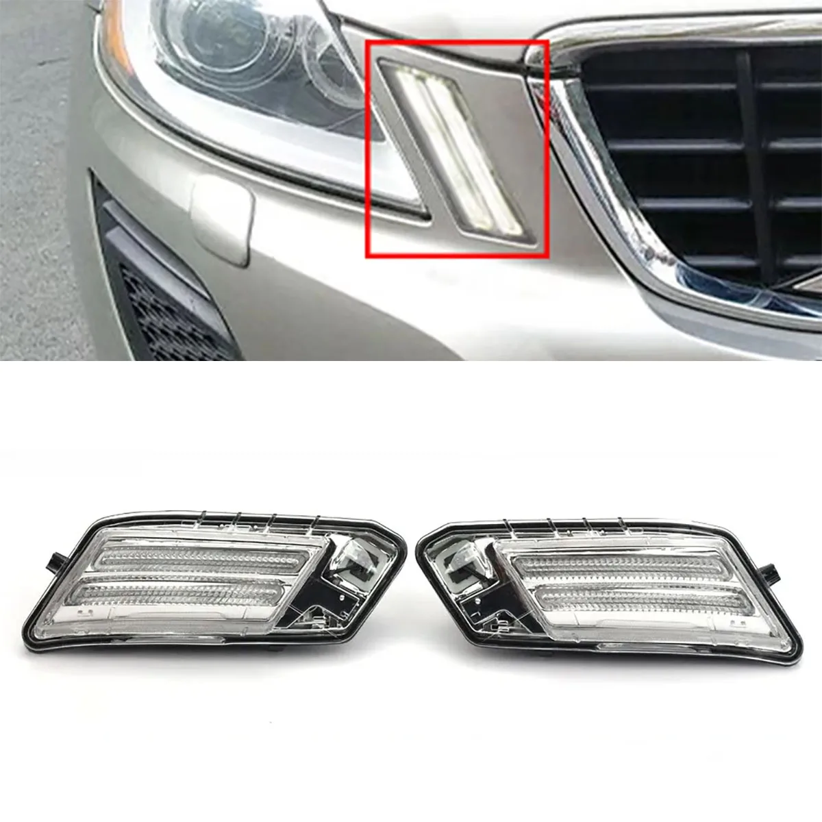 FOR Volvo XC60 2009-2013 Daytime Running Lights OE 31290873 31290874 Car Accessories
FOR Volvo XC60 2009-2013 Daytime Running Lights OE 31290873 31290874 Car Accessories