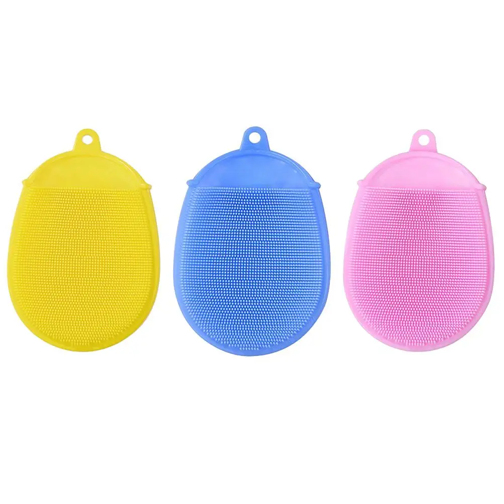 3 Pcs Baby Silicone Bath Brush Food Grade Stretchy Safe Sanitary Hanging Ring Wall Mount Save Space Cleaner Small Size
3 Pcs Baby Silicone Bath Brush Food Grade Stretchy Safe Sanitary Hanging Ring Wall Mount Save Space Cleaner Small Size
