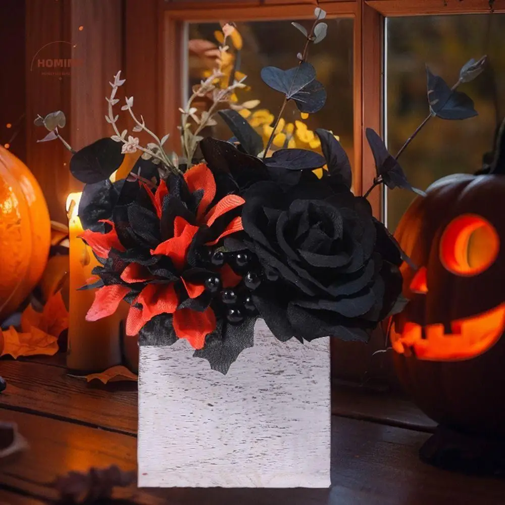 Real Touch Desktop Artificial Flowers Lifelike Handmade Fake Silk Flowers Beautiful with Base Black Simulated Rose
Real Touch Desktop Artificial Flowers Lifelike Handmade Fake Silk Flowers Beautiful with Base Black Simulated Rose
