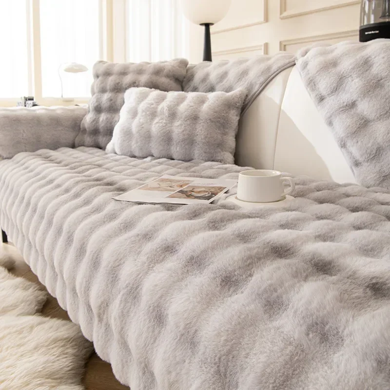 Non-Slip Sofa Cushion Cover Cloth, French High-Grade Rabbit Plush, Thick, Living Room, New Style, Winter
Non-Slip Sofa Cushion Cover Cloth, French High-Grade Rabbit Plush, Thick, Living Room, New Style, Winter