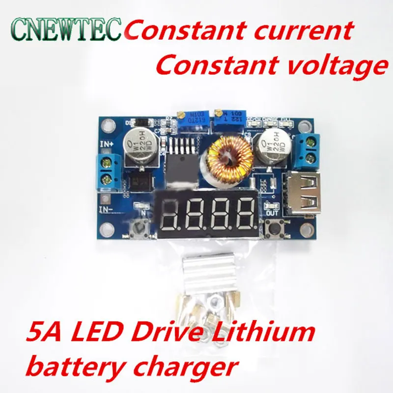 5A LED Drive Lithium battery charger with Voltmeter Ammeter DC module Constant current constant voltage
5A LED Drive Lithium battery charger with Voltmeter Ammeter DC module Constant current constant voltage
