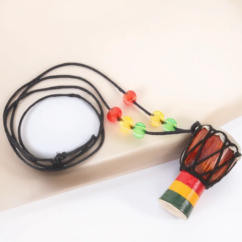 African Drum Necklace Small Drums Mini Hand Musical Instrument Wooden Instruments
African Drum Necklace Small Drums Mini Hand Musical Instrument Wooden Instruments