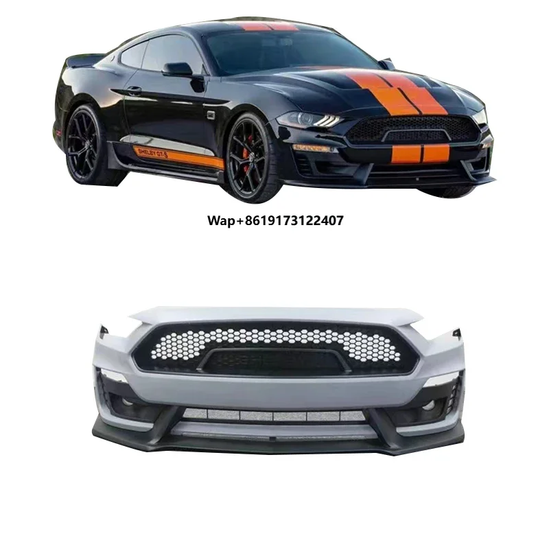 Высококачественный передний бампер из полипропилена GT500 Shelby Snake для Mustang 18-21
Высококачественный передний бампер из полипропилена GT500 Shelby Snake для Mustang 18-21