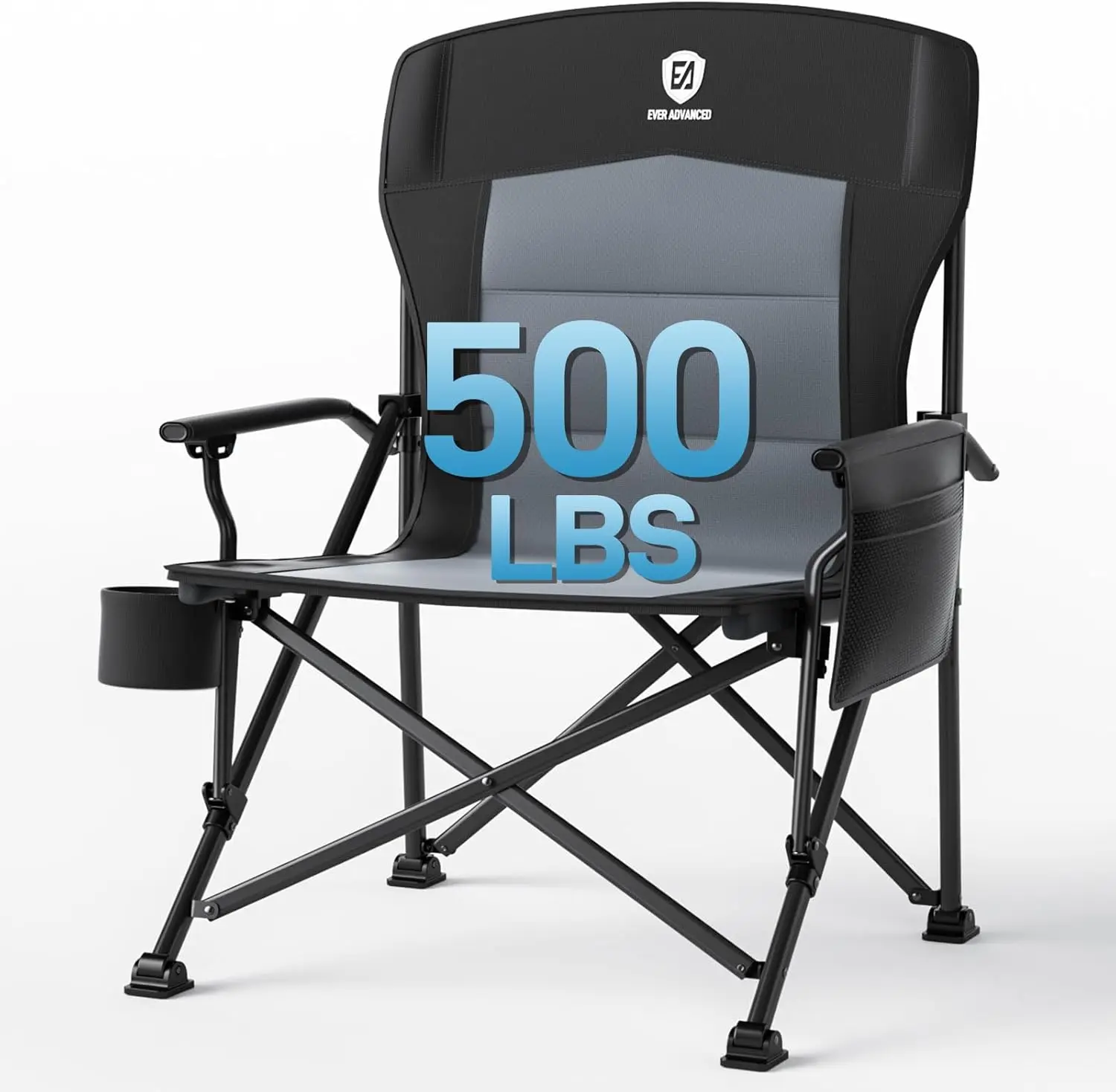 Heavy Duty Folding Camping Chair Adults Portable Collapsible Lawn Chair Outside Side Pockets Support Up To 500lbs Black
Heavy Duty Folding Camping Chair Adults Portable Collapsible Lawn Chair Outside Side Pockets Support Up To 500lbs Black