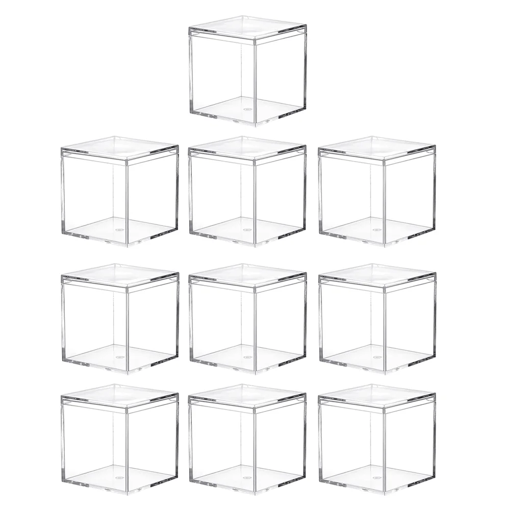 10 Pcs Packing Box Square Container Candy Containers Transparent Boxes Acrylic Biscuits Party Storage Cases
10 Pcs Packing Box Square Container Candy Containers Transparent Boxes Acrylic Biscuits Party Storage Cases