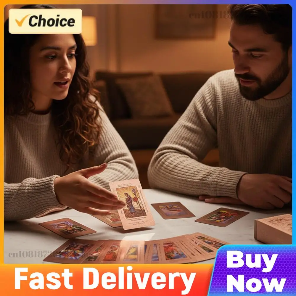 Классический набор для мистического гадания 78 карт с руководством, колода карт Таро цвета розового золота с означениями на них, для начинающих.
Классический набор для мистического гадания 78 карт с руководством, колода карт Таро цвета розового золота с означениями на них, для начинающих.