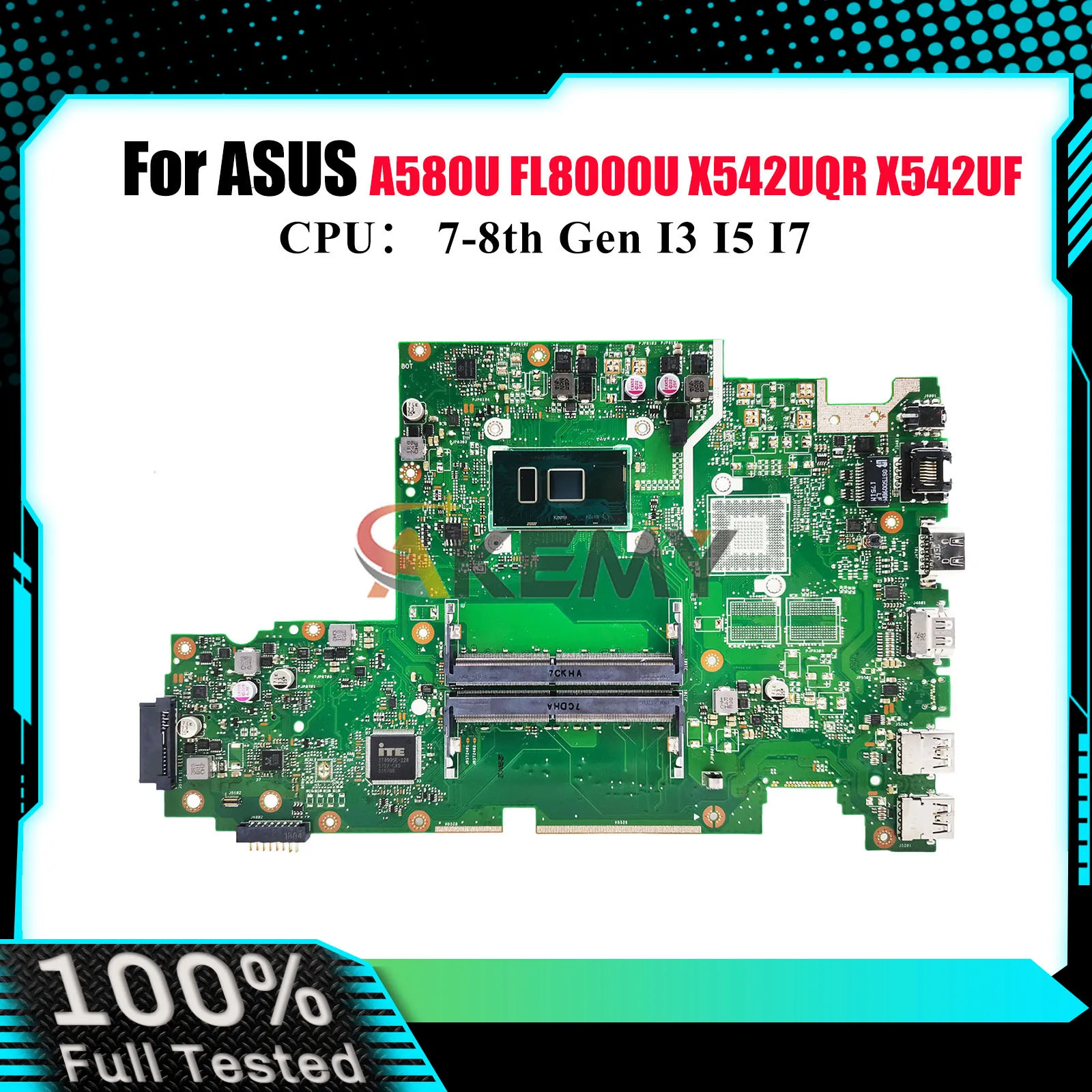 X542UA Материнская плата для ноутбука ASUS X542UAR X542UQ X542UQR X542UN X542UF FL8000U X542UA A580U X542U X542UR Материнская плата I3 I5 I7 CPU
X542UA Материнская плата для ноутбука ASUS X542UAR X542UQ X542UQR X542UN X542UF FL8000U X542UA A580U X542U X542UR Материнская плата I3 I5 I7 CPU