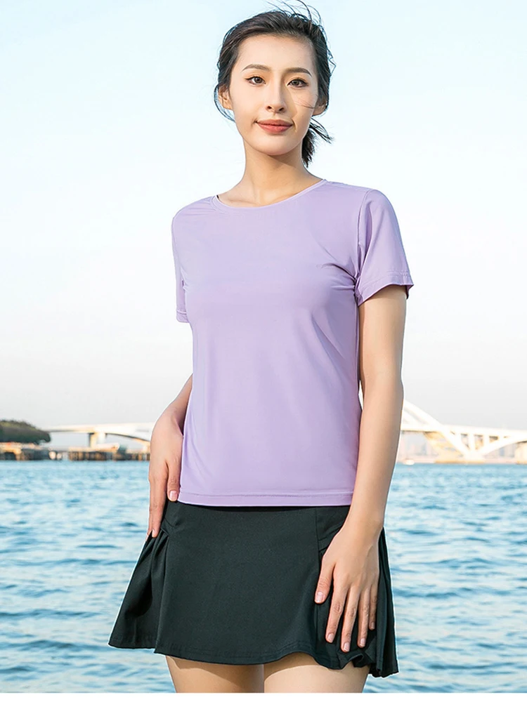 Women's Comfortable Short Sleeved T-shirt Summer Couple Running Fitness Breathable Cool Ice Silk Quick Drying Casual Sports Top
Women's Comfortable Short Sleeved T-shirt Summer Couple Running Fitness Breathable Cool Ice Silk Quick Drying Casual Sports Top