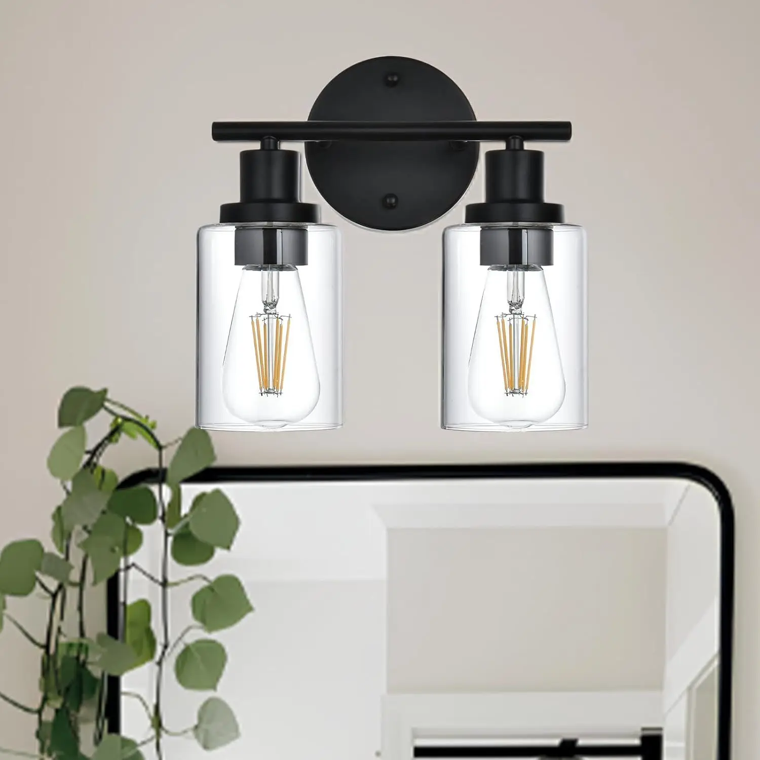 For 5-Light Bathroom Light Fixtures, Brushed Nickel Modern Vanity Lights Over Mirror with Clear Glass Shade, Bathroom Wall Lamp
For 5-Light Bathroom Light Fixtures, Brushed Nickel Modern Vanity Lights Over Mirror with Clear Glass Shade, Bathroom Wall Lamp