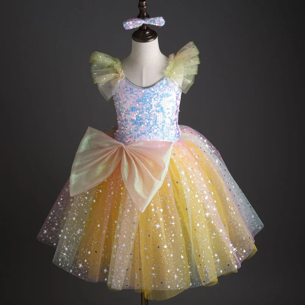 Summer Girl Dress Ballet Leotard Sequin Princess Girls Dresses Tutu Outfit Dance Costume Kids Ballerine Vestido Children Clothes
Summer Girl Dress Ballet Leotard Sequin Princess Girls Dresses Tutu Outfit Dance Costume Kids Ballerine Vestido Children Clothes