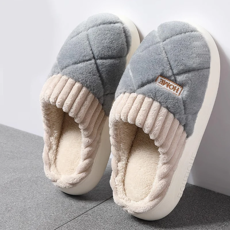 ZHIDA Winter Home Slipper Men Plaid Fuzzy Warm Plush Indoor Floor Male House Room Shoes Footwear Furry Non Slip Cotton Shoes
ZHIDA Winter Home Slipper Men Plaid Fuzzy Warm Plush Indoor Floor Male House Room Shoes Footwear Furry Non Slip Cotton Shoes