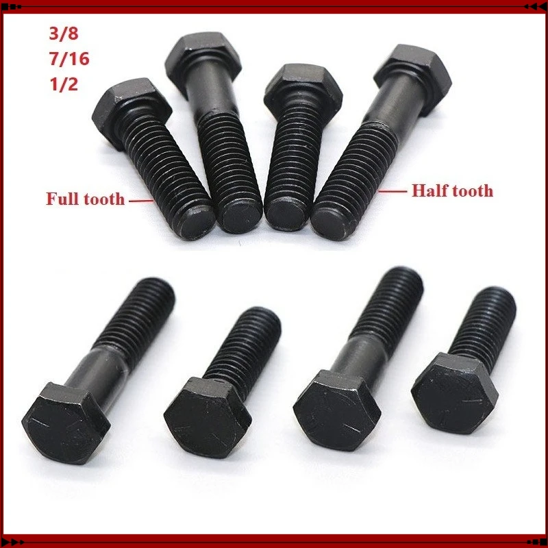 Carbon Steel Black Bolt 3/8-16 7/16-14 1/2-13 Full Thread/Half Tooth Bolt External Hex Hexagonal Head Screw
Carbon Steel Black Bolt 3/8-16 7/16-14 1/2-13 Full Thread/Half Tooth Bolt External Hex Hexagonal Head Screw