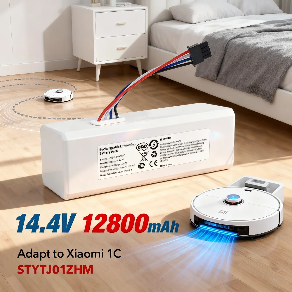 P1904-4S1P-MM Battery 14.4V 12800mah for Xiaomi Mijia 1C STYTJ01ZHM Robot Vacuum Mop Cleaner Accessories Parts 
P1904-4S1P-MM Battery 14.4V 12800mah for Xiaomi Mijia 1C STYTJ01ZHM Robot Vacuum Mop Cleaner Accessories Parts