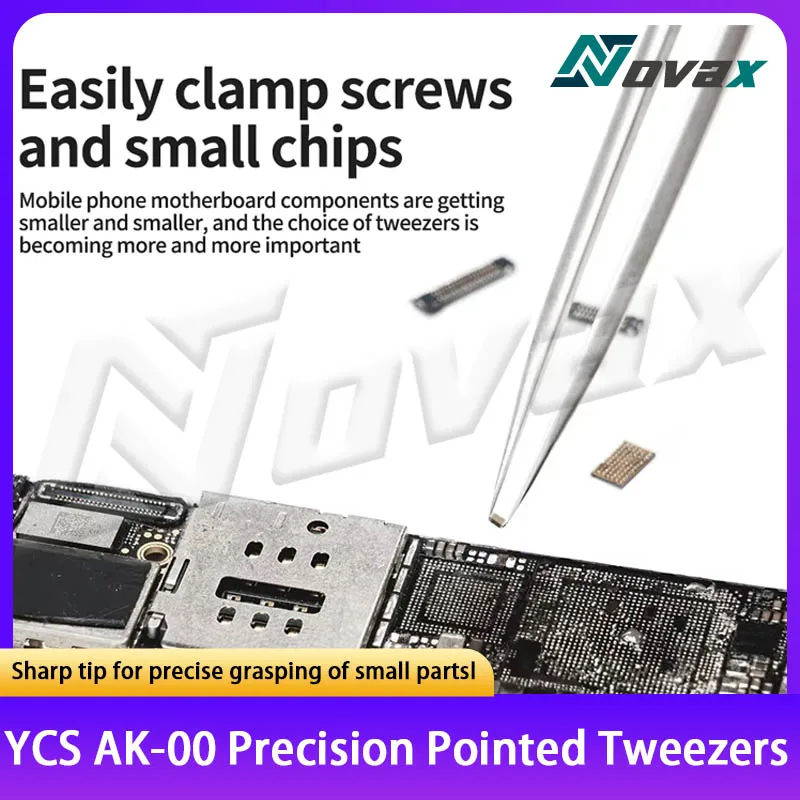 YCS AK-00 tweezers high-precision manual grinding screw chip mobile phone repair tools Phone Motherboard IC Chip Electronic Repa
YCS AK-00 tweezers high-precision manual grinding screw chip mobile phone repair tools Phone Motherboard IC Chip Electronic Repa