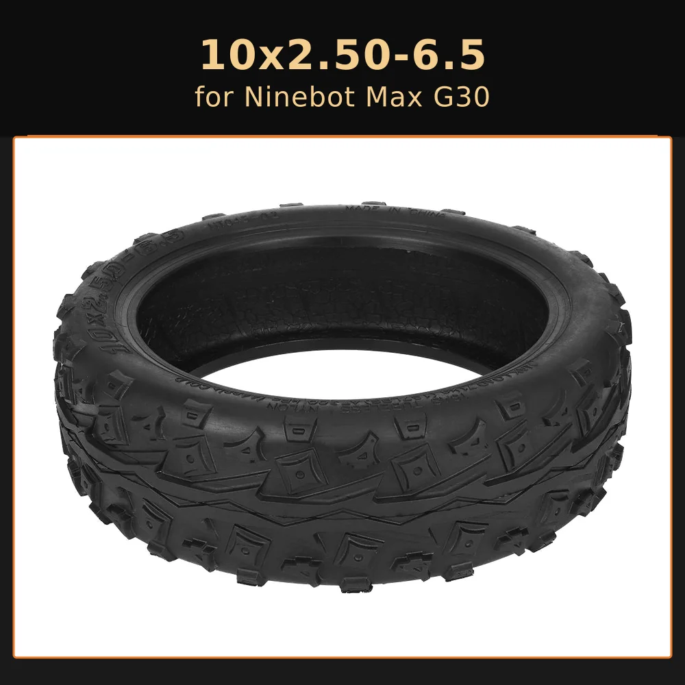 10x2.50-6.5 Tubeless Tire 10 Inch Off Road Tire for Ninebot Max G30 Electric Scooter Wheel Vacuum tyre Part
10x2.50-6.5 Tubeless Tire 10 Inch Off Road Tire for Ninebot Max G30 Electric Scooter Wheel Vacuum tyre Part