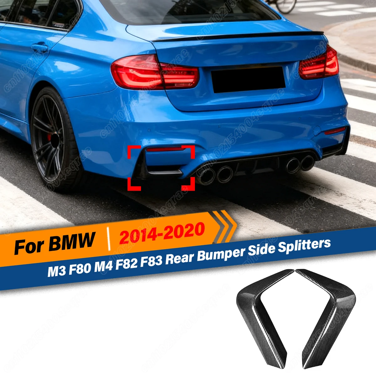 For BMW M3 F80 M4 F82 F83 2014 2015 2016 2017 2018 2019 2020 Car Rear Bumper Side Splitters Diffuser Body Kit Accessories Auto
For BMW M3 F80 M4 F82 F83 2014 2015 2016 2017 2018 2019 2020 Car Rear Bumper Side Splitters Diffuser Body Kit Accessories Auto