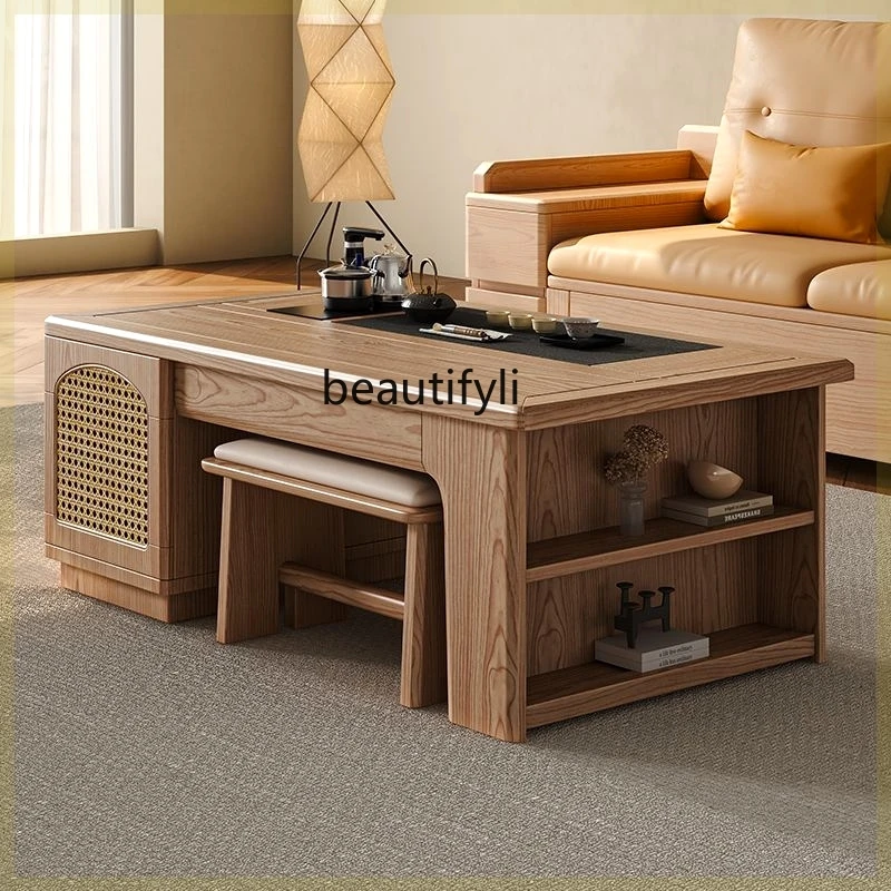Coffee table Nordic ash wood solid wood TV cabinet household living room coffee table
Coffee table Nordic ash wood solid wood TV cabinet household living room coffee table