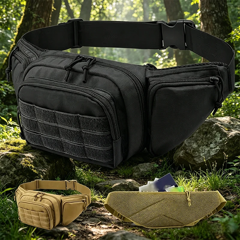 New Outdoor Tactical Fanny Pack, Multi-Pocket Waist Bag with Adjustable Belt, Lightweight Utility Hip Bag for Men & Women,
New Outdoor Tactical Fanny Pack, Multi-Pocket Waist Bag with Adjustable Belt, Lightweight Utility Hip Bag for Men & Women,