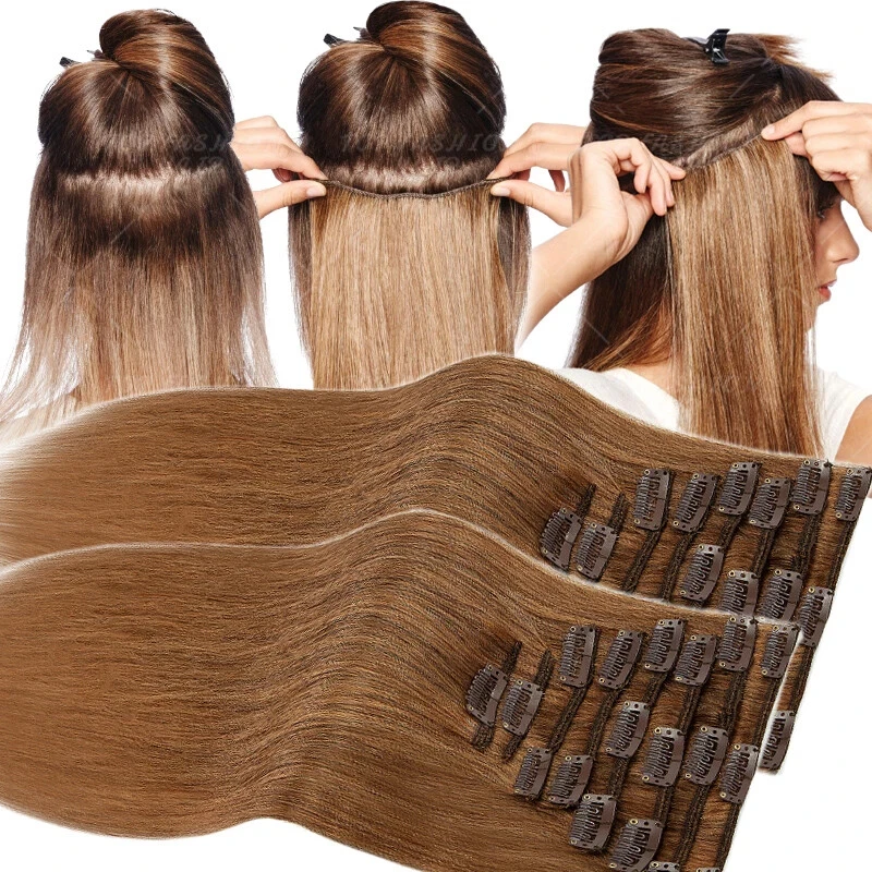 100% Human Hair Clip In Extensions 7pcs 12inch Straight Hair Wig #1B Add Length & Volume Wholesale Dropship
100% Human Hair Clip In Extensions 7pcs 12inch Straight Hair Wig #1B Add Length & Volume Wholesale Dropship