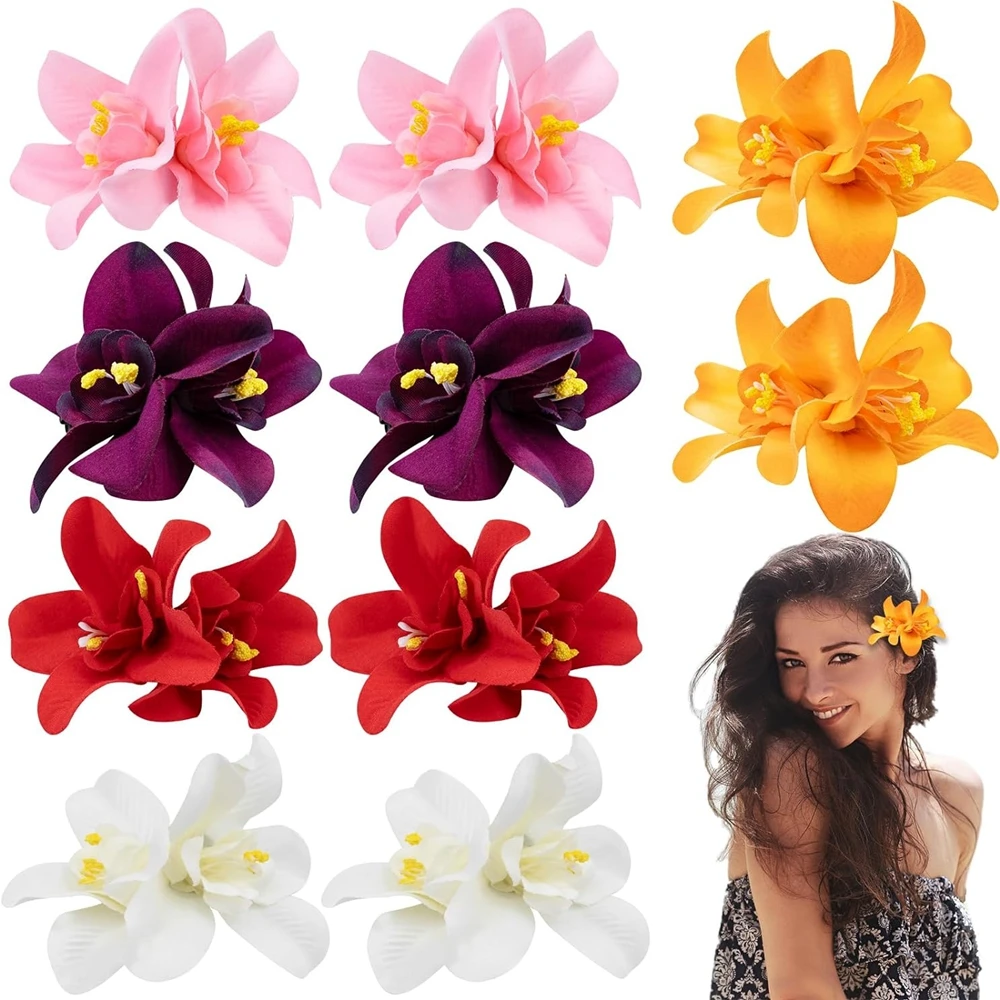100 шт., заколка для волос с белым цветком орхидеи, свадебные заколки для волос с искусственным цветком для девочек на Гавайях
100 шт., заколка для волос с белым цветком орхидеи, свадебные заколки для волос с искусственным цветком для девочек на Гавайях
