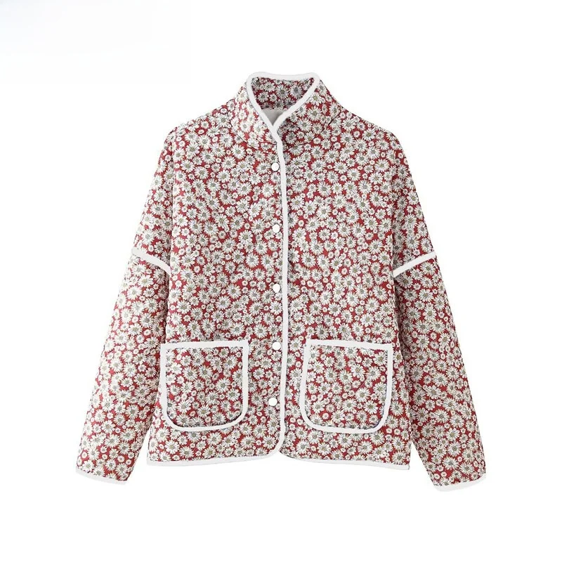 ZBZR Autumn New Women's Faion Casual Daisy Cotton Jaet Coat Versatile Sle Polyester Fiber ort Outerwear for Ladies
ZBZR Autumn New Women's Faion Casual Daisy Cotton Jaet Coat Versatile Sle Polyester Fiber ort Outerwear for Ladies