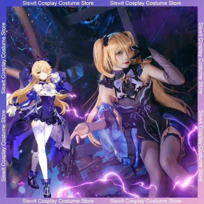 Game Genshin Impact Fischl Cosplay Costume Princess Uniform Anime Style Women Golden Wig Full Set Halloween Party Conventions
Game Genshin Impact Fischl Cosplay Costume Princess Uniform Anime Style Women Golden Wig Full Set Halloween Party Conventions
