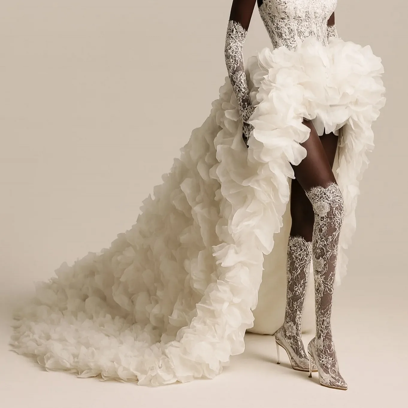 Eye Catching High Low Skirts Layered High Waist Asymmetrical Wedding Skirt Woman Gorgeous Long Ruffled Maxi Skirt For Women
Eye Catching High Low Skirts Layered High Waist Asymmetrical Wedding Skirt Woman Gorgeous Long Ruffled Maxi Skirt For Women