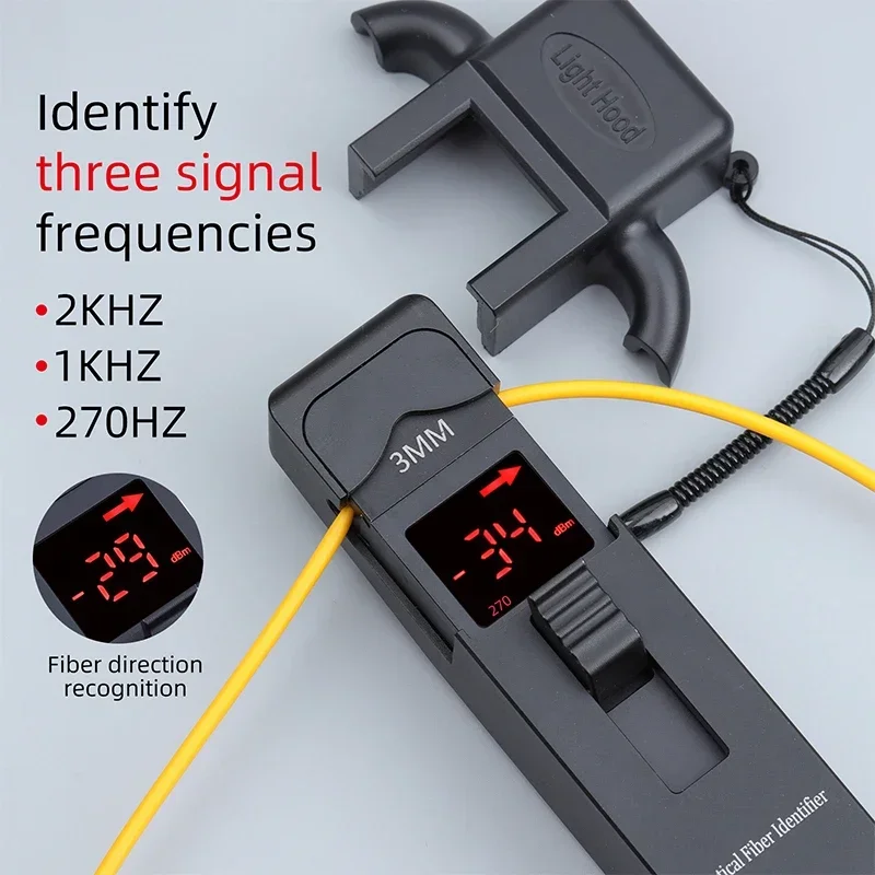 2025Cable Testing Equipment Fiber Optic Identifier 800-1700nm Live Fiber Det=ector Identifier with 4 Adapter Type
2025Cable Testing Equipment Fiber Optic Identifier 800-1700nm Live Fiber Det=ector Identifier with 4 Adapter Type