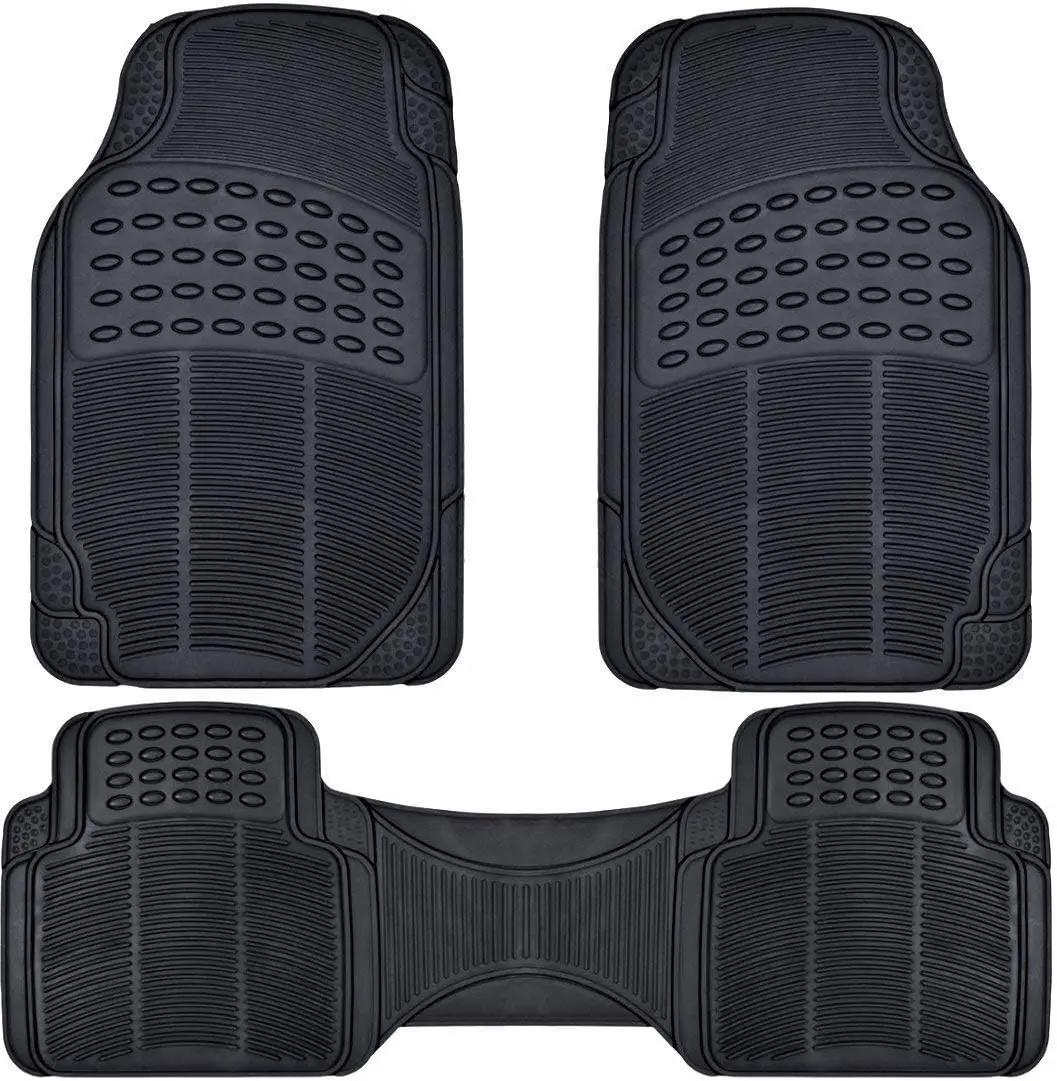 Heavy Duty Rubber Floor Mats for Car SUV Truck & Van - All Weather Protection
Heavy Duty Rubber Floor Mats for Car SUV Truck & Van - All Weather Protection