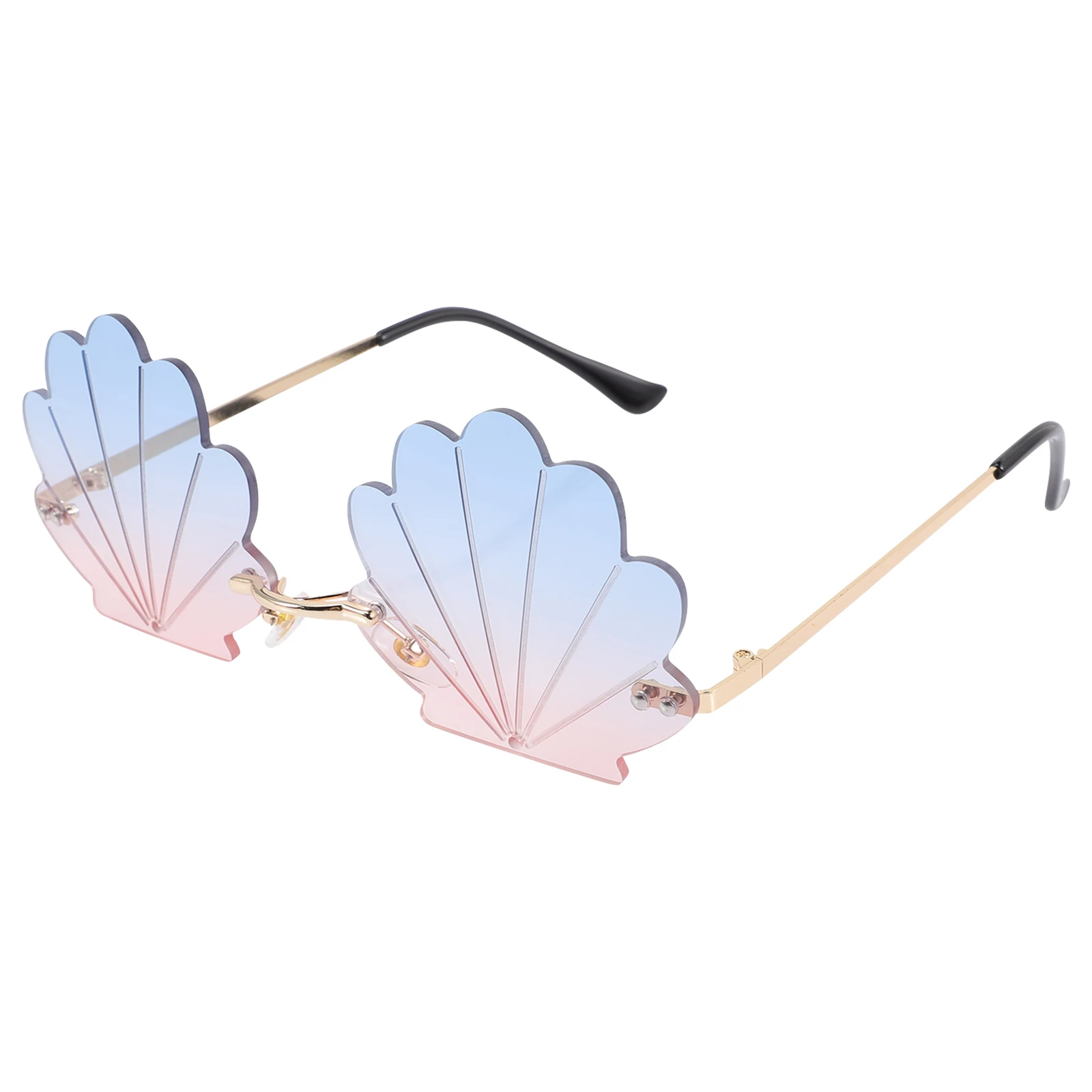 Gold Frame Sunglasses Sturdy PC Metal Material Funny Design Party Women Rimless Seashell Colored Photo Beach Festivals Gifts
Gold Frame Sunglasses Sturdy PC Metal Material Funny Design Party Women Rimless Seashell Colored Photo Beach Festivals Gifts