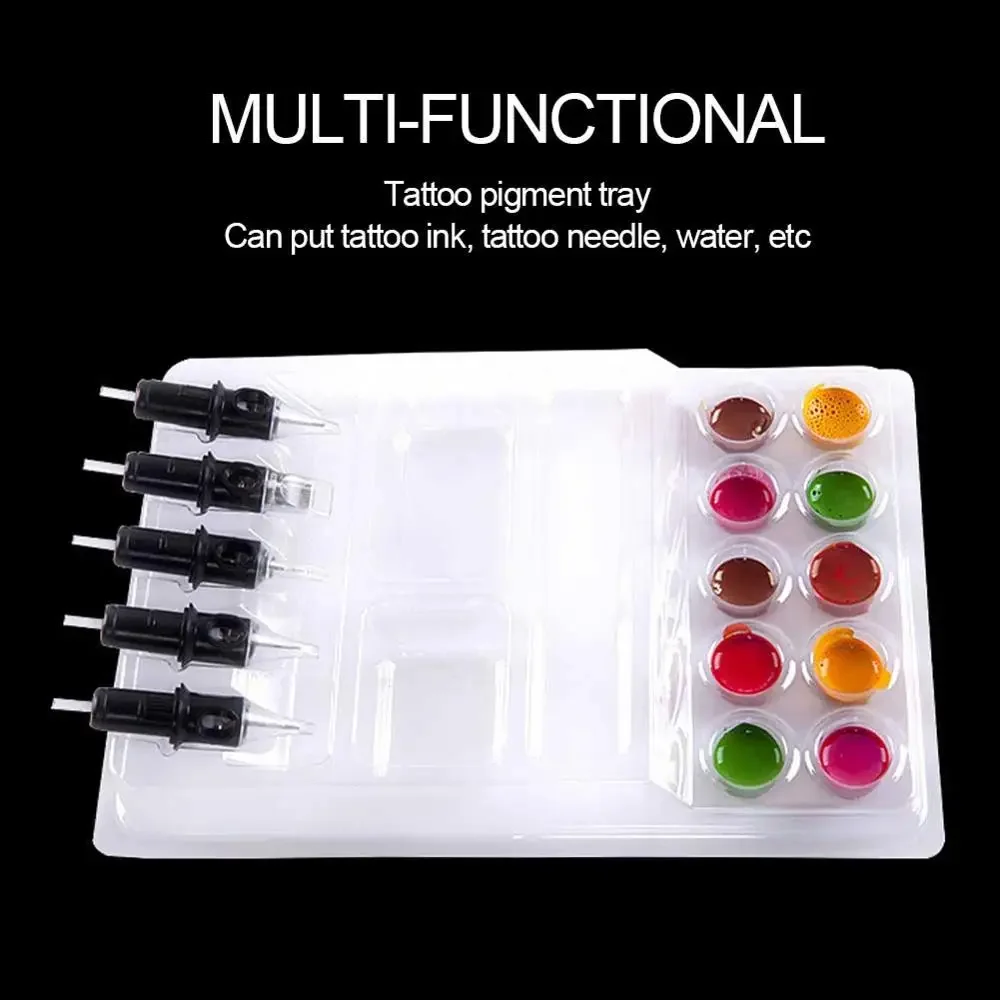 25Pcs Tattoo Ink Holder Stand Clear Disposable Plastic Tattoo Cartridge Needle Holder Stand Pigment Tray Makeup Supplies Tools
25Pcs Tattoo Ink Holder Stand Clear Disposable Plastic Tattoo Cartridge Needle Holder Stand Pigment Tray Makeup Supplies Tools