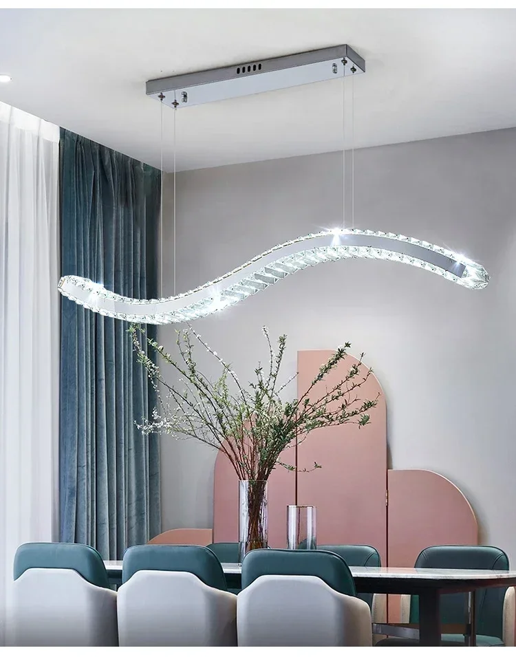 Modern Chandelier Crystal Stainless Steel Gold Silver Long Strip Combination Hanging Lamp Kitchen Island Dining Room Chandelier
Modern Chandelier Crystal Stainless Steel Gold Silver Long Strip Combination Hanging Lamp Kitchen Island Dining Room Chandelier