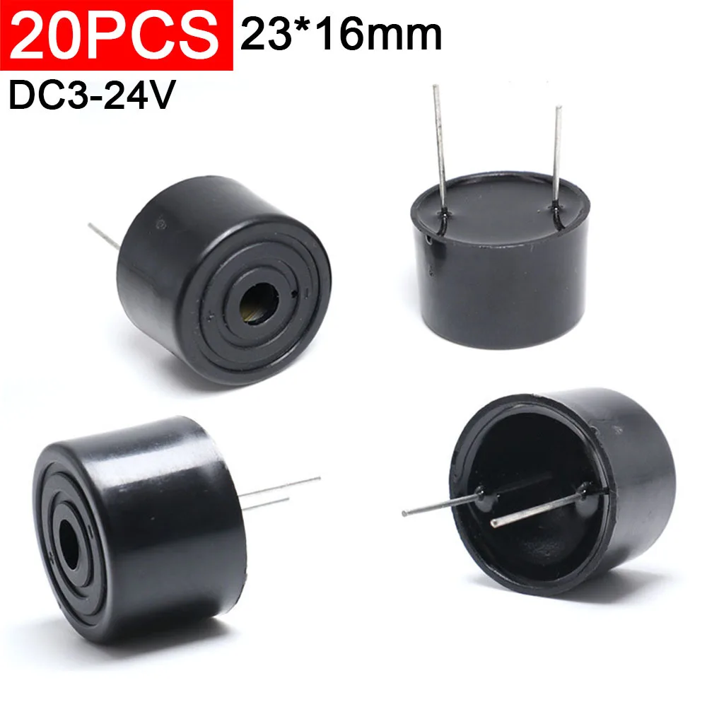 20pcs 2316 Active Piezoelectric DC3-24V Continuous Sound Signal Sounder Buzzer Speaker 23*16MM Alarm Electronic Buzzer
20pcs 2316 Active Piezoelectric DC3-24V Continuous Sound Signal Sounder Buzzer Speaker 23*16MM Alarm Electronic Buzzer