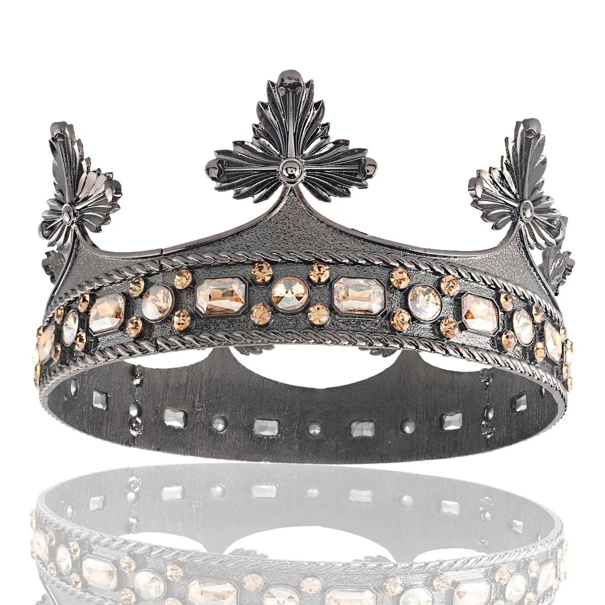 Baroque King/ Queen's Black Leaf With Rhinestone Big Crown Party Hair Accessories
Baroque King/ Queen's Black Leaf With Rhinestone Big Crown Party Hair Accessories