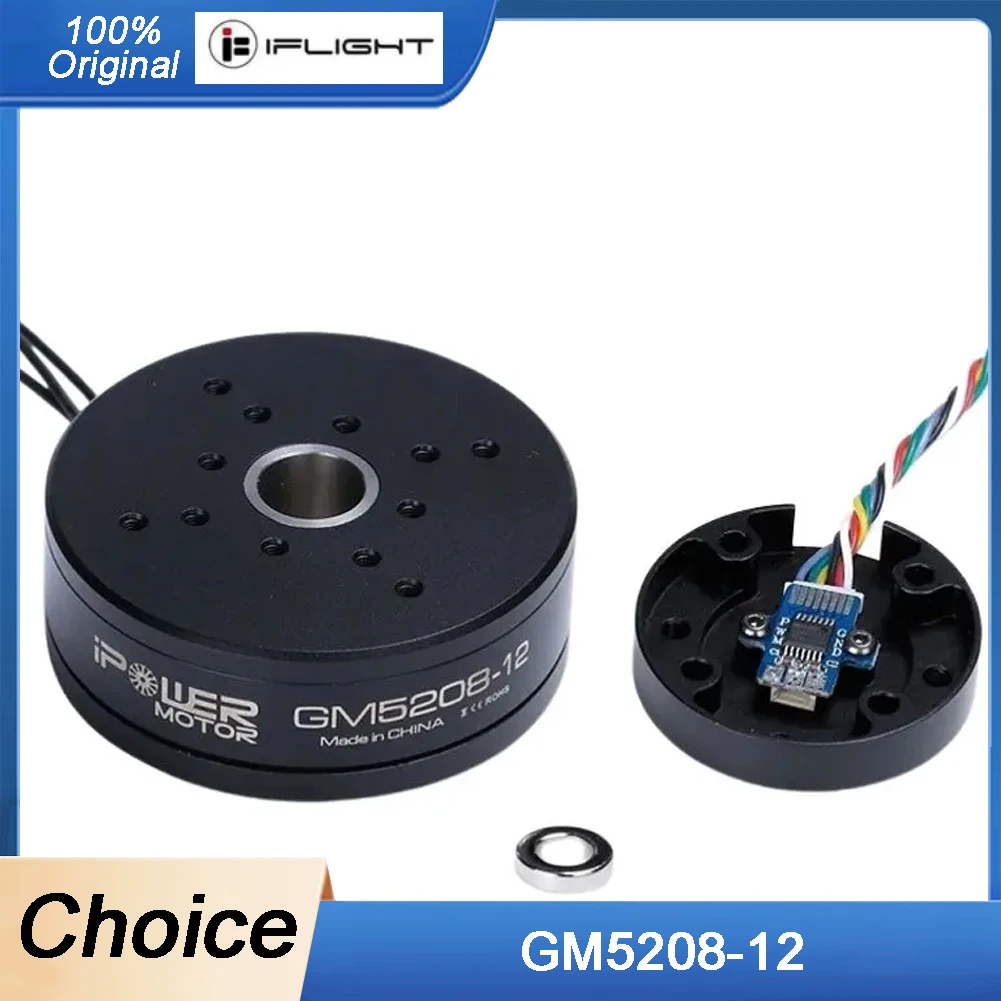 IFlight IPower GM5208-12 Hollow Shaft Brushless Gimbal Motor W/AS5048A Encoder for DSLR / CANON 5D2/5D3 Cameras Stabilization
IFlight IPower GM5208-12 Hollow Shaft Brushless Gimbal Motor W/AS5048A Encoder for DSLR / CANON 5D2/5D3 Cameras Stabilization