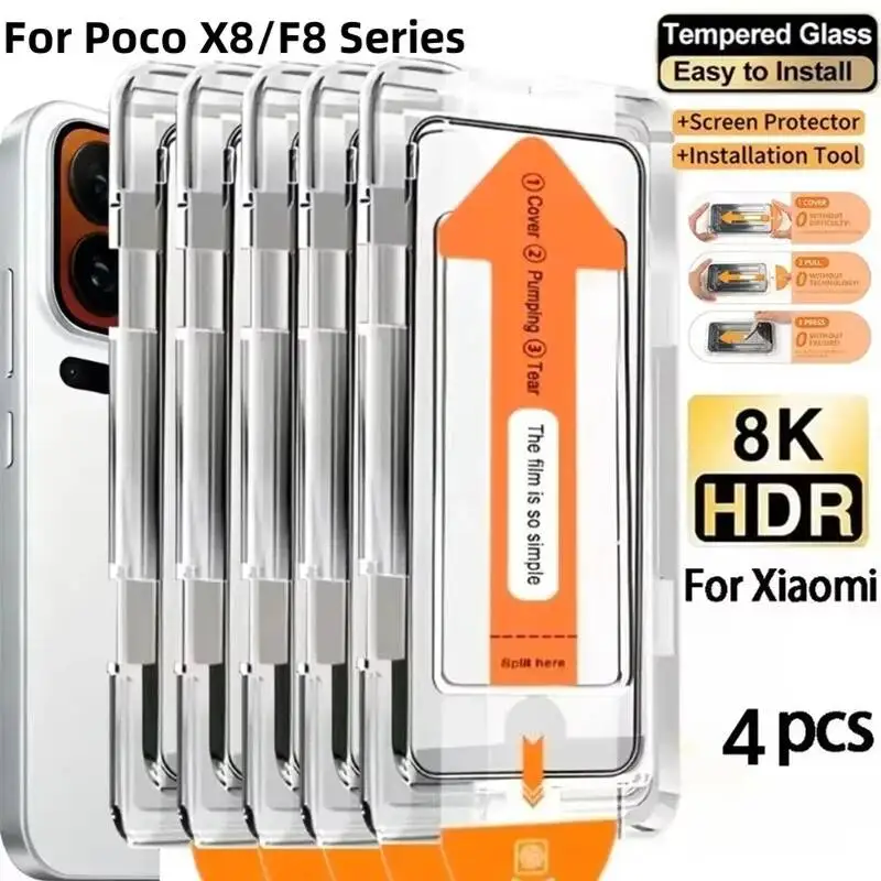 HD Screen Protector X8 Max Clear Tempered For Xiaomi Poco F8 Pro Ultra Dust Free Easy Install Glass
HD Screen Protector X8 Max Clear Tempered For Xiaomi Poco F8 Pro Ultra Dust Free Easy Install Glass