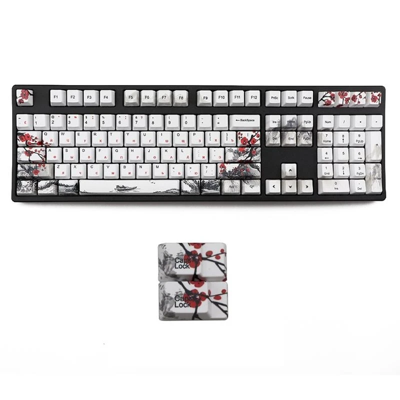 DYE-Sub PBT Keycap Plum Blossom 110 Keys Mechanical Keyboard OEM Profile best sale
DYE-Sub PBT Keycap Plum Blossom 110 Keys Mechanical Keyboard OEM Profile best sale