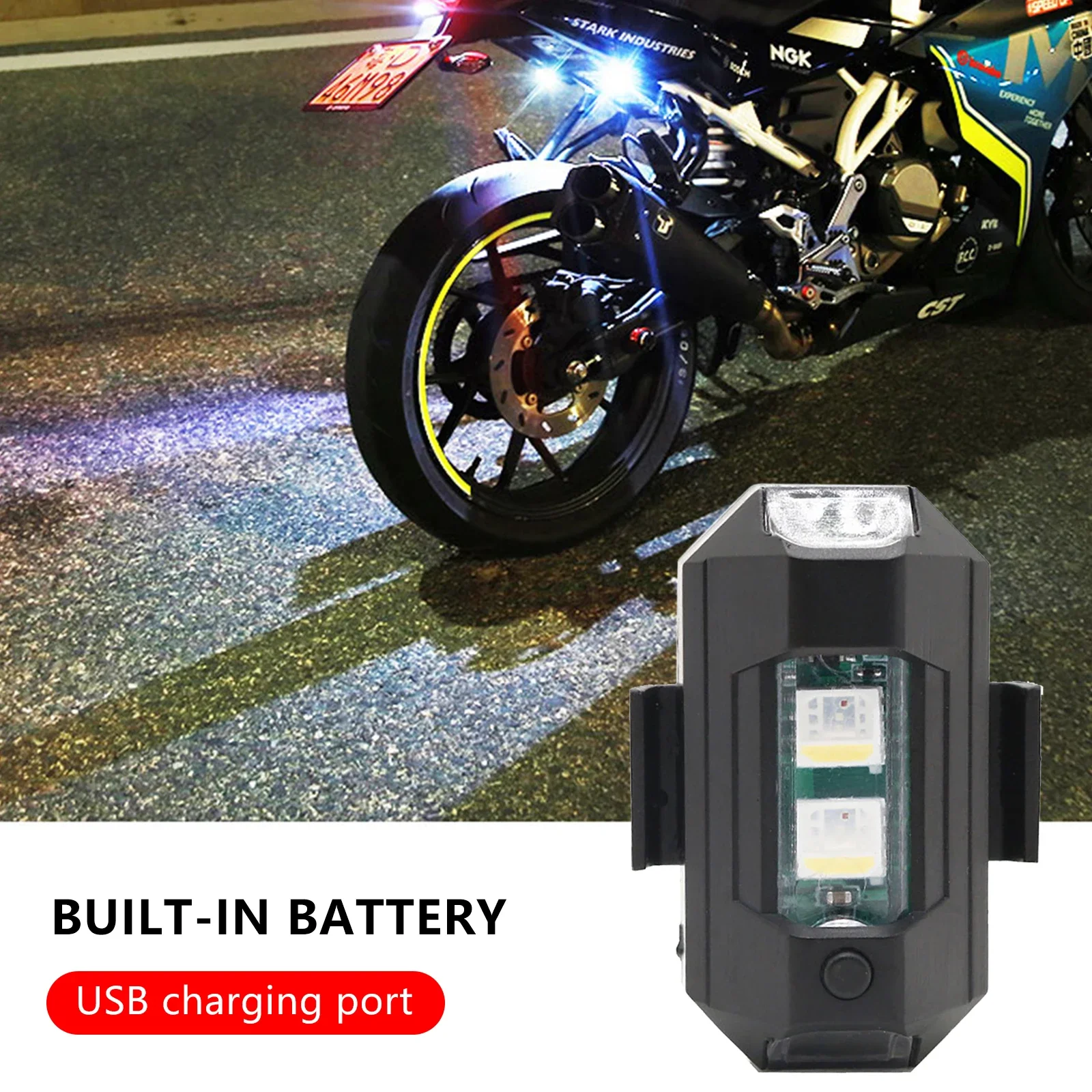 Motorcycle Lights Drone Strobe Light USB LED Anti-Collision Bike Aircraft Night Flying Mini Flashing Warning Signal Lights
Motorcycle Lights Drone Strobe Light USB LED Anti-Collision Bike Aircraft Night Flying Mini Flashing Warning Signal Lights
