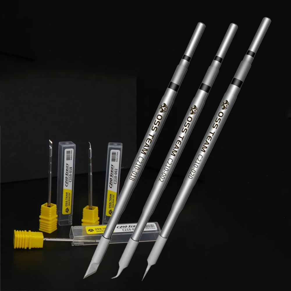 5pcs/lot OSS C210 Tips Universal C210 Soldering Iron Tip Cartridges For Xsoldering T210 T26 Soldering Station
5pcs/lot OSS C210 Tips Universal C210 Soldering Iron Tip Cartridges For Xsoldering T210 T26 Soldering Station