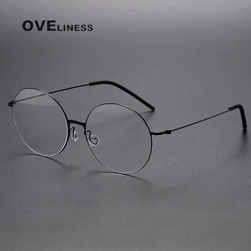 Pure Titanium Eyewear Eyeglasses Frames Women male Round Korean Glasses Frame Men full spectacles
Pure Titanium Eyewear Eyeglasses Frames Women male Round Korean Glasses Frame Men full spectacles