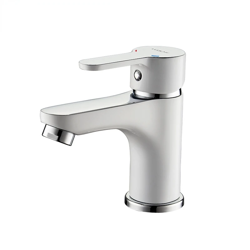 Single-handle Basin Faucet White Bathroom Faucet Household Bath Hot and Cold Water Faucet Basin Faucet
Single-handle Basin Faucet White Bathroom Faucet Household Bath Hot and Cold Water Faucet Basin Faucet