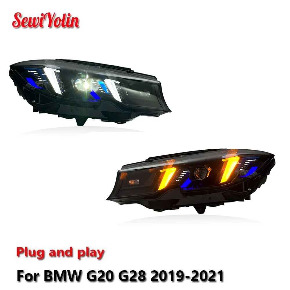 Car LED Headlight Assemblies For BMW G20 G28 2019-2021 Laser Auto Fog Yellow and white DRL Brake Turn Signal Lamp Plug and Play
Car LED Headlight Assemblies For BMW G20 G28 2019-2021 Laser Auto Fog Yellow and white DRL Brake Turn Signal Lamp Plug and Play